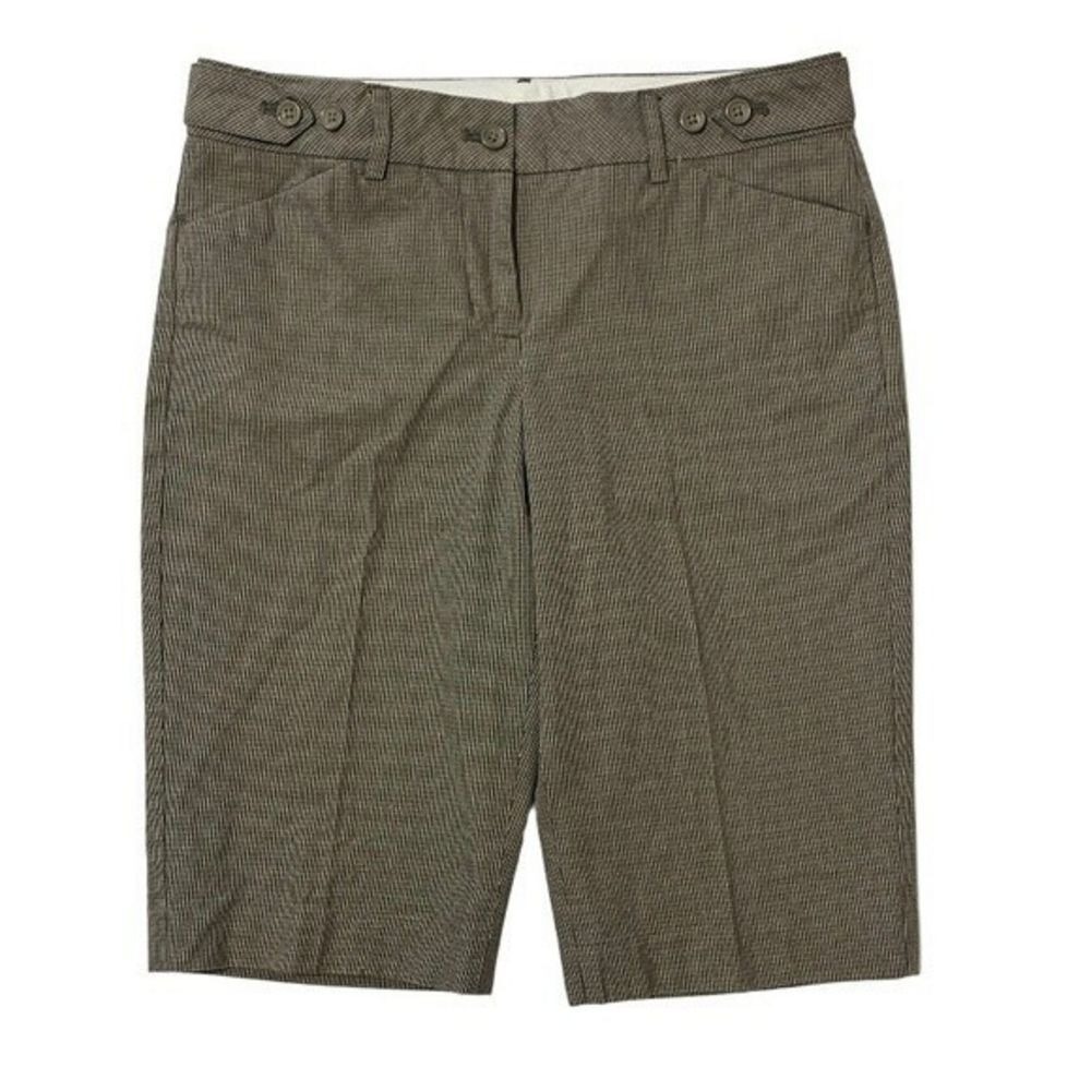 EXPRESS DESIGN‎ STUDIO Women's Editor Tailored Capri Pants Brown Check Size 0